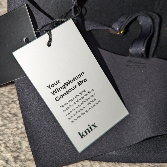 Knix WingWoman Contour Bra Black Women's 8+ NWT - Picture 7 of 14